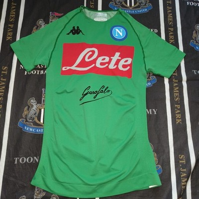 Napoli Training Football Shirt Jersey Kappa Player Issue Skin Fit Size XL/2XL