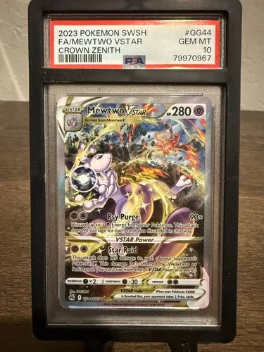 Mewtwo VSTAR GG44/GG70 Crown Zenith: Galarian Gallery Holo - PSA 10