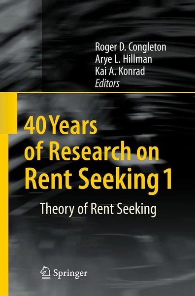 Roger D. Congleton (U. A.) | 40 Years Of Research On Rent Seeking 1 | Buch | Xiv-image