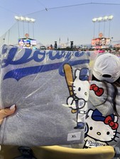 BRAND NEW Dodgers Hello Kitty Night Back to  Back Championship  Hoodie XL