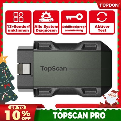 TOPDON TopScan Pro 2025 Bluetooth OBD2 Diagnosegerät Vollsystem 13 Resets CAN-FD