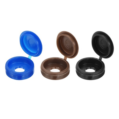 #ad 210Pcs Screw Cover Caps Snap Washer Covers Folding Screw Cap Blue Black Coffee AU $18.86