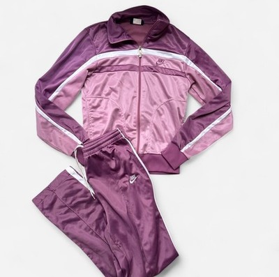 Vintage Nike Made in Japan Track Suit Set Pink Purple 80s 90s Women s Medium