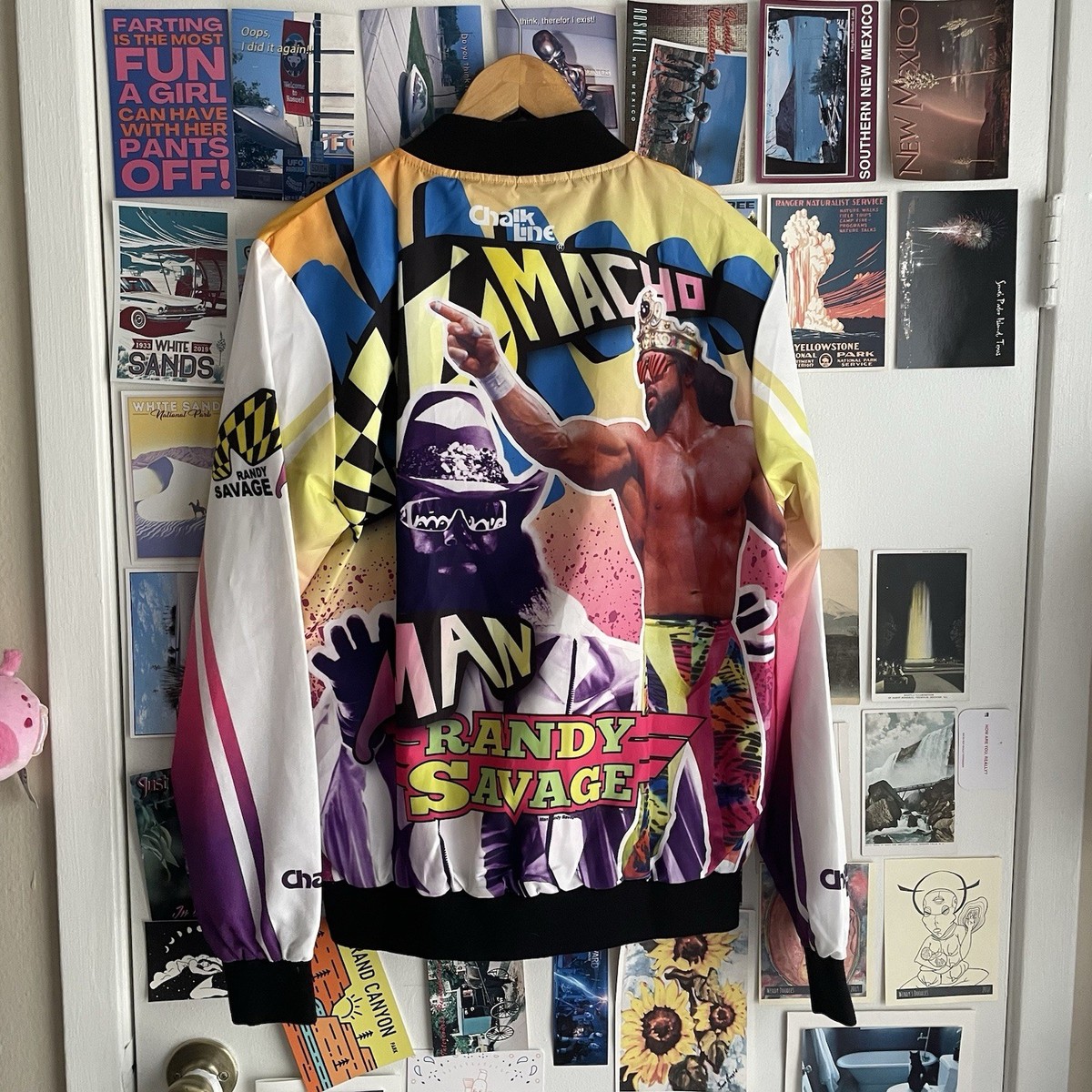 Chalk Line WWE Macho Man Randy Savage Legends Jacket Yellow Size S