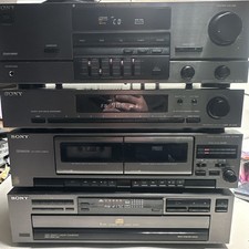 Sony Amplifier/Tuner/Cassette Deck/Disc. TA-AV431/ST-JX431/TC-W431/CDP-C231