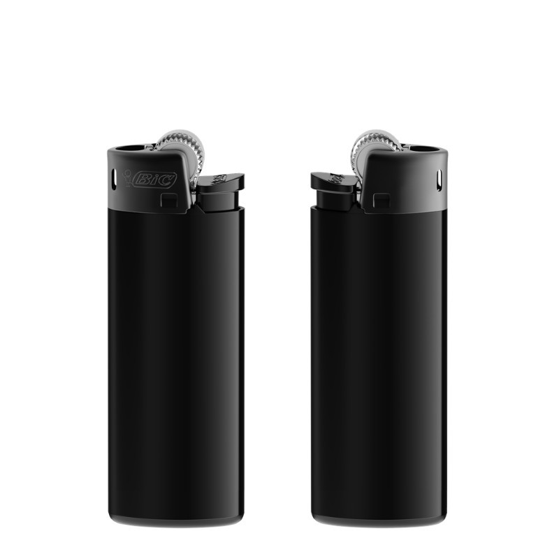 25x Bic Lighter All Black Series Maxi Lot Bundle New Sealed Fresh Regular Size