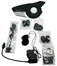 Sena 20S EVO Motorcycle Bluetooth Headset System with SC-A0318 Mic and Speakers