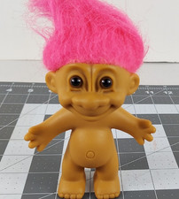 Vintage Troll Doll Russ Pink Hair Brown Eyes 4  