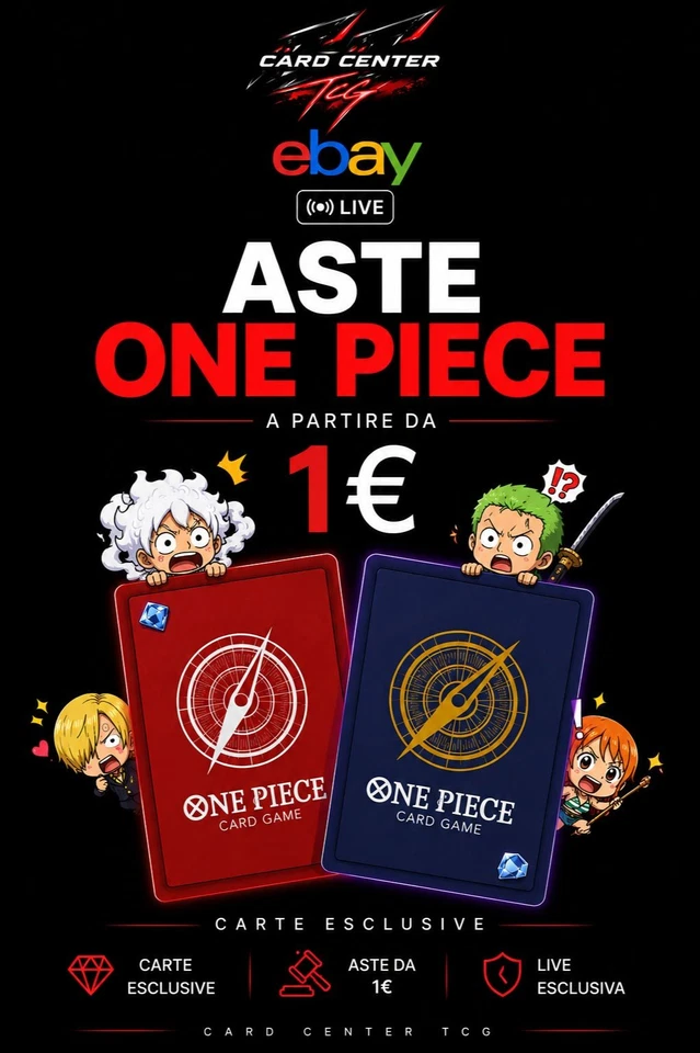 TOP TIER ONE PIECE & CARTE PROMO !!! TANTE ASTE DA 1€