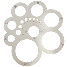 Round Leather Cutting Tool Corner Cutter Circle Drawing Template Stainless Stee