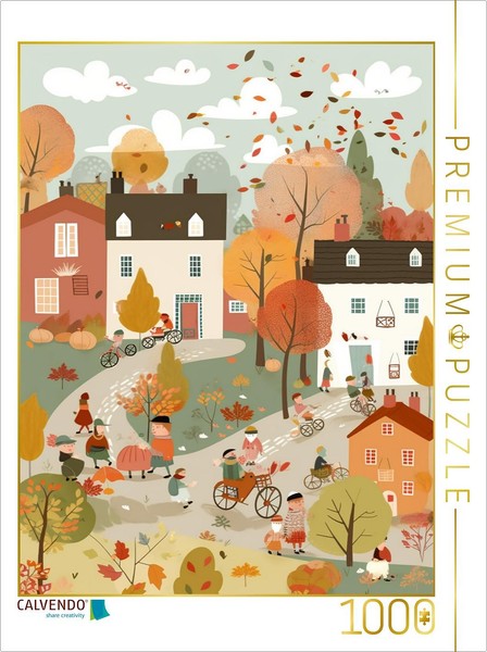 Calvendo Puzzle Colorful October | 1000 Pieces, Finished Size 25.2 × 18.9 In (64-image