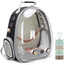 Bird Traval Carrier Cage, Clear Space Capsule Astronaut Backpack to Carry Par...