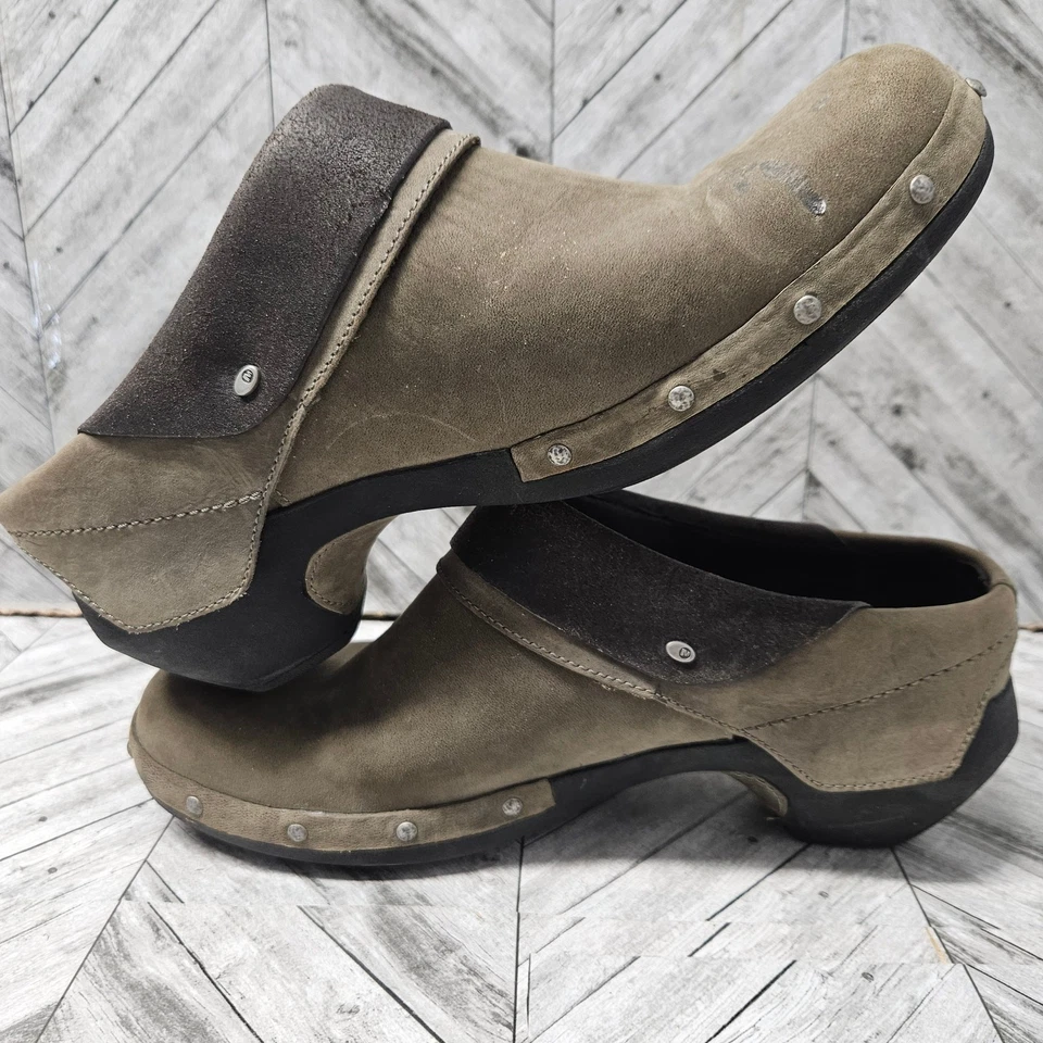 Merrell Drizzle Mujer 10 Marrón Cuero Zueco Mula Zapato Sin Cordones J56086 Foto 4 de 4