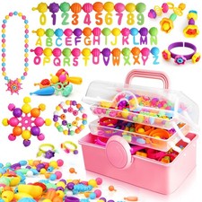 FUNZBO 850pcs Pop Beads - Jewelry Making Kit for 3 4 5 6 7 8 X-Large, Rainbow