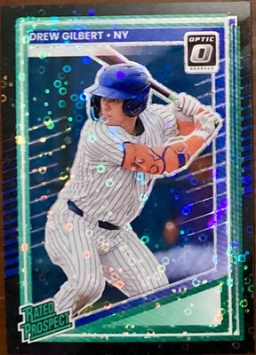 2025 Donruss Optic Black Circles #157 Drew Gilbert Rated Prospect NY Mets UT Vol