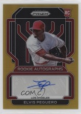 2022 Panini Prizm Rookie Auto Gold Prizm 4/10 Elvis Peguero #RA-EP Auto i6j