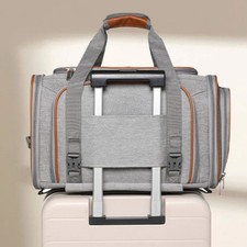 Soft Sided Pet Trolley Breathable Mesh Rolling Pet Carrier for Travel