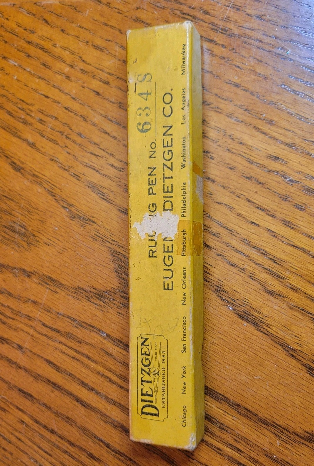 Antique Dietzgen Drafting Ruling Pen and Tool Set Number 634S with Box