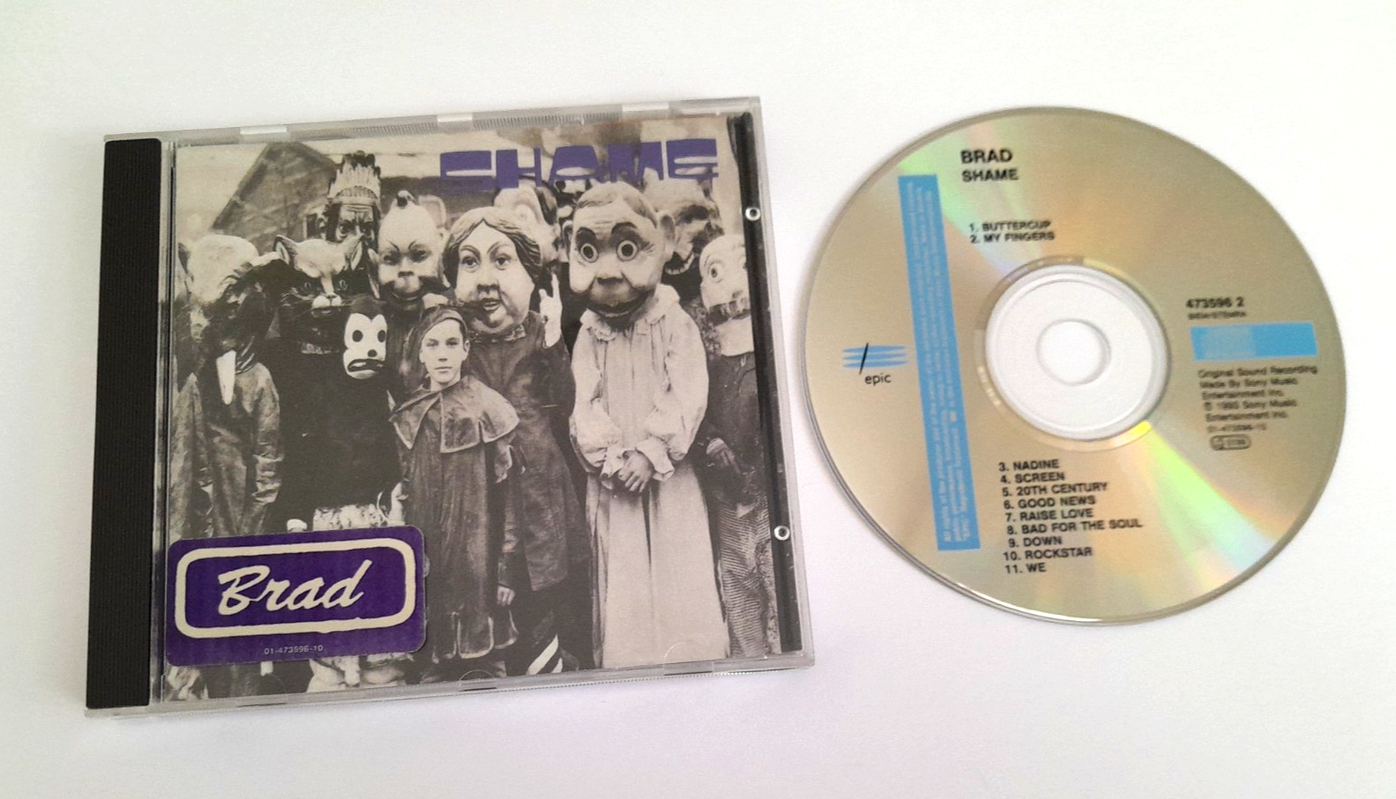 BRAD - SHAME ORIGINAL 1993 ISSUE CD EPIC