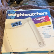 Weight Watchers Digital Glass Scale Clear Modern Style Model WW349GD