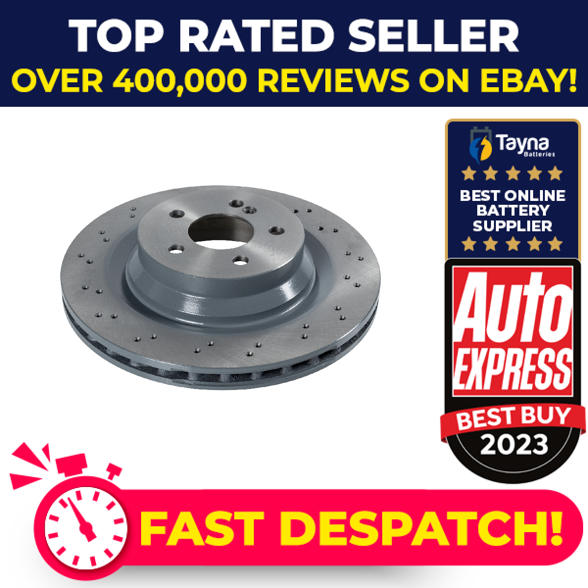 2x Brake Discs Pair Vented fits MERCEDES E55 AMG S211, W211 5.5 Rear 02 to 08