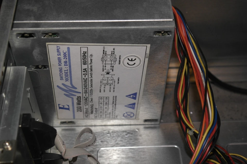 AT PC Computer CASE Tower beige 2+3 bay 90s PSU square button working - Image 4 of 4