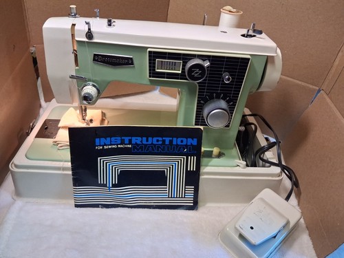 Vintage Riccar Dressmaker Sewing Machine Foot Pedal & Case Made In USA, Tested!