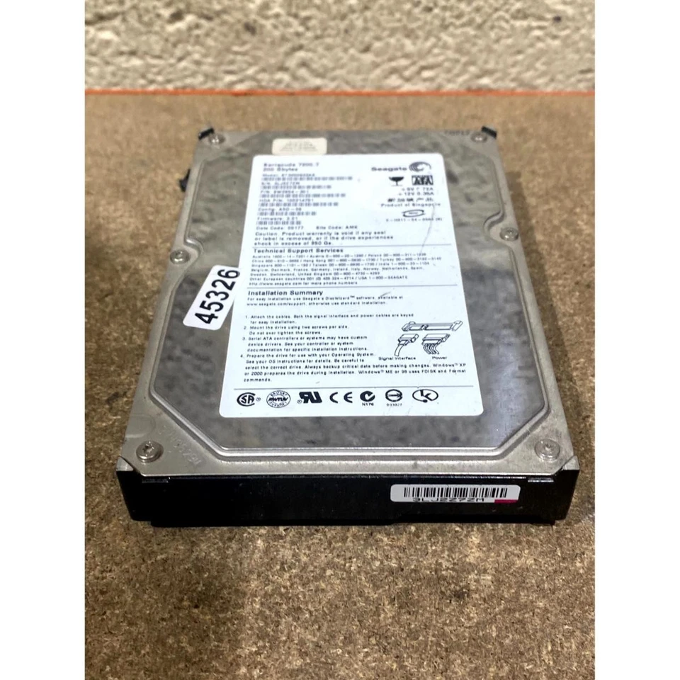 Seagate Barracuda ST3200822AS 3.5" Internal Hard Disk Drive SATA 200GB 7200-RPM - Image 2 of 4