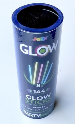 Joyin 144 Pieces Glow Sticks Bulk 8'' Glowsticks Glow Stick Bracelets Necklaces