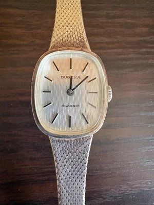 Dugena Classic Damen-Armbanduhr aus 835er Silber Mechanisch, funktionstüchtig - Bild 1 von 4