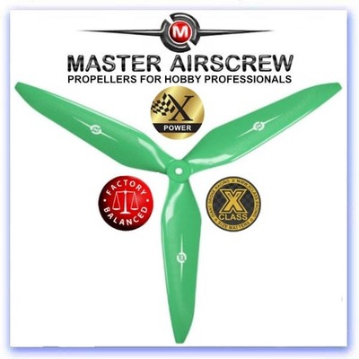 Master Airscrew 13 x 12 3-Blatt (CW) Pusher Propeller Power X-Klasse Giant Rac...