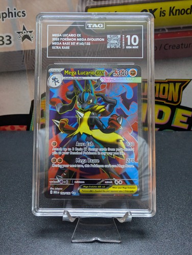 Mega Lucario ex graded TAG 10 for sale on eBay