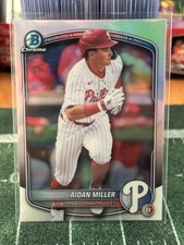 2025 Bowman Draft Baseball Aidan Miller Refractor #BDC-180 Phillies 