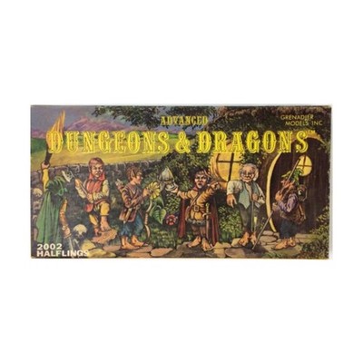 Grenadier AD&D Mini Halflings, Box Only! VG