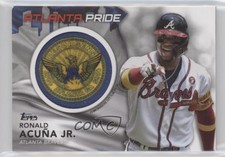 2022 Series 1 City Flag Commemorative Relics Ronald Acuna Jr Acuña Patch 0j9w