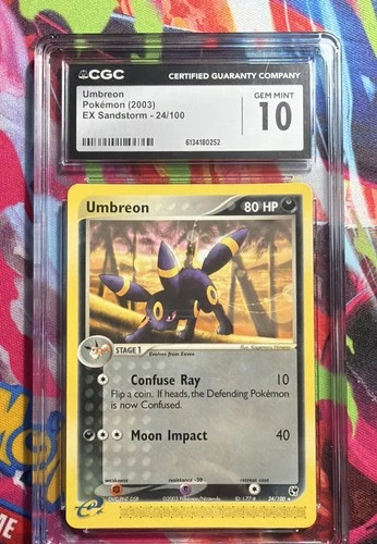 CGC 10 Umbreon 24/100 EX Sandstorm Regular