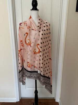 New Fashion Apparel & Accessories Since 1999 Flamingo Scarf, Sz 35x70