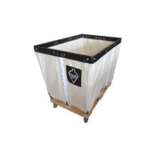 TOUGH GUY 33W329 Basket Truck,6 Bu. Cap.,White,30 In. L 33W329