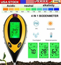 Imagen de 4 in 1 PH Tester Soil Water Moisture Light Test Meter for Garden Plant Seeding