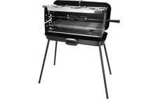 Berger Koffergasgrill 50 mbar mit 3 Kochstellen und 5 kW Leistung schwarz,