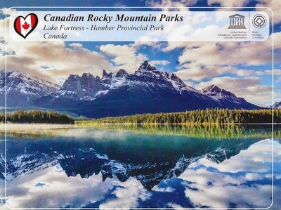 Postcard British Columbia Hamber Prov Park Lake Fortress Rockies UNESCO MNT