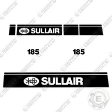 Fits Sullair 185D DPQ KU4F Decal Kit Air Compressor - 7 YEAR OUTDOOR 3M VINYL!