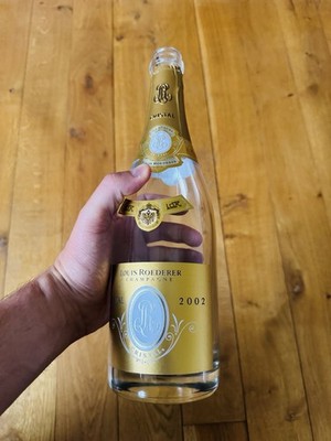 Louis Roederer Cristal 2006, Empty Champagne Bottle, Box & Booklet.