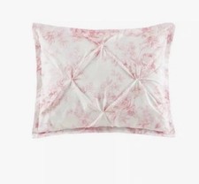 Elegant PINK White Floral Pillow Sham Discontinued Machine Washable