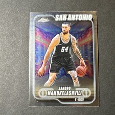2024-25 Topps Chrome Basketball Sandro Mamukelashvili-#186 San Antonio Spurs