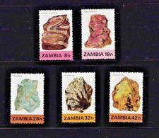 Zambia: 1982, Minerals, (1st issue) MNH set