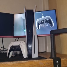 Sony PS5 Blu-Ray Edition / Disc Edition w/Upgraded Hall Effect Controller- White