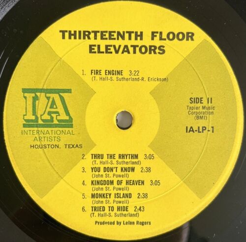 13TH FLOOR ELEVATORS THE PSYCHEDELIC SOUND OF VINYL LP 1967 IA USA MONO 2ND - Picture 5 of 14