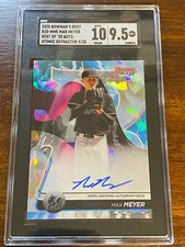 2020 Bowman's Best Max Meyer B20-MME Auto Atomic Refractor /25 SGC 9.5