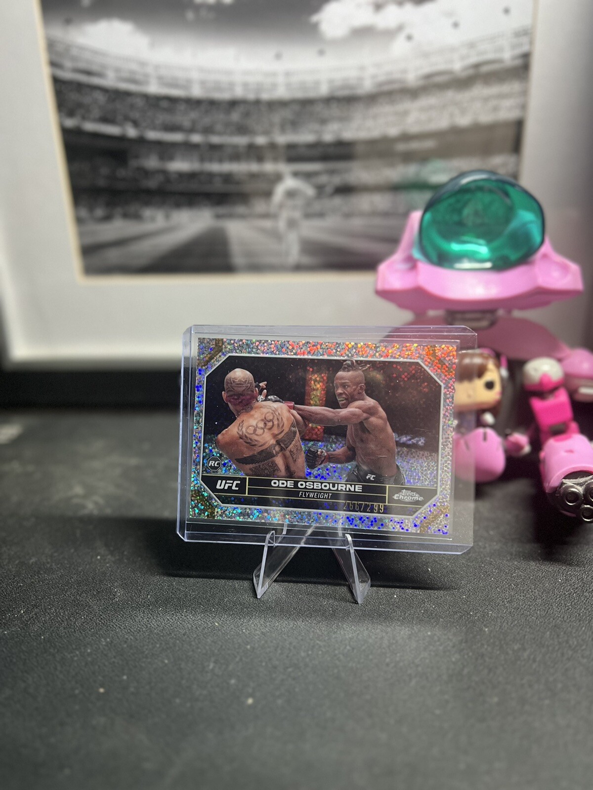 #'d /299 * 2024 Topps Chrome UFC * Ode Osbourne * #133 Speckle Refractor RC